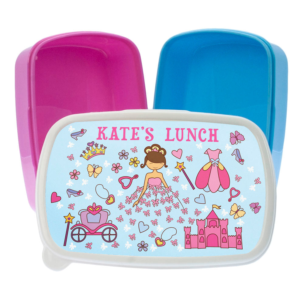 Personalised Pretty Princess Lunch Box