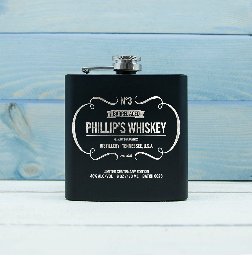 Personalised Vintage Whiskey Hip Flask