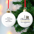Personalised 1st Christmas In Our New Home Bauble