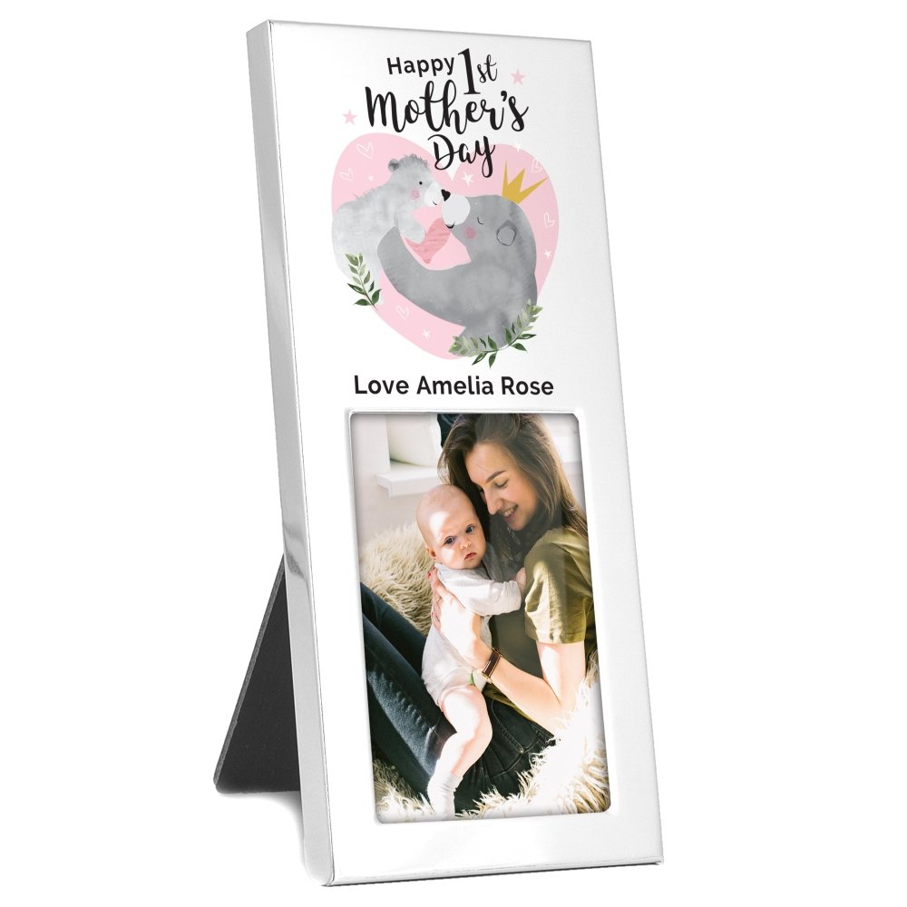 Personalised 1st Mothers Day Mama Bear 2x3 Inch Photo Frame
