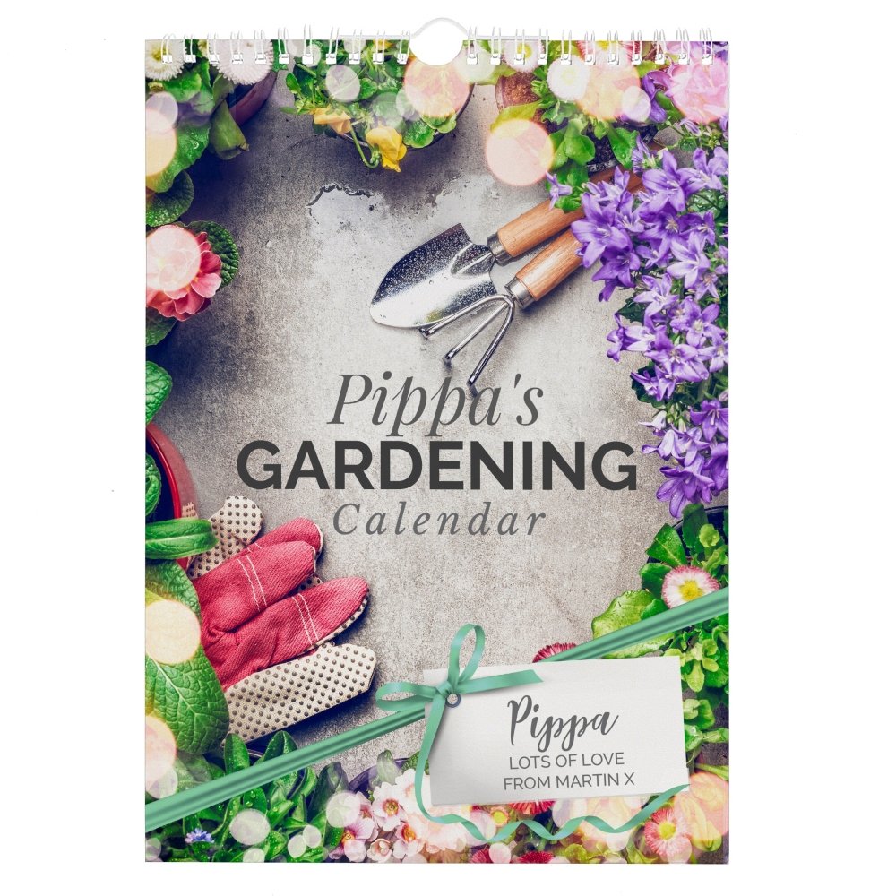 Personalised 2026 A4 Gardening Calendar