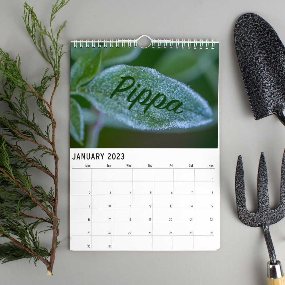 Personalised 2026 A4 Gardening Calendar