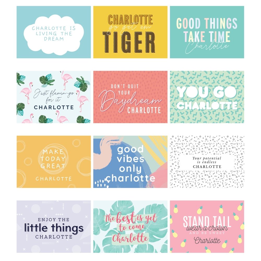 Personalised 2026 A4 Motivational Quotes Calendar