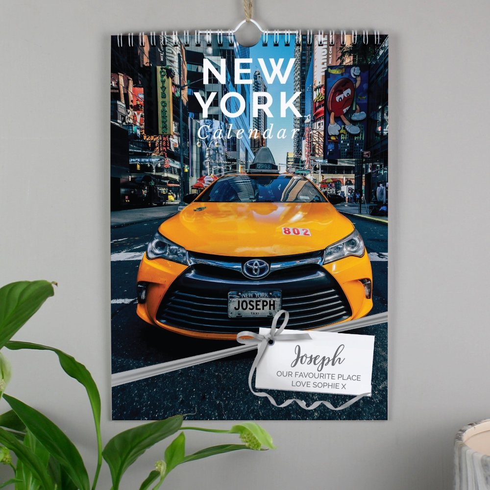 Personalised 2026 A4 New York Calendar