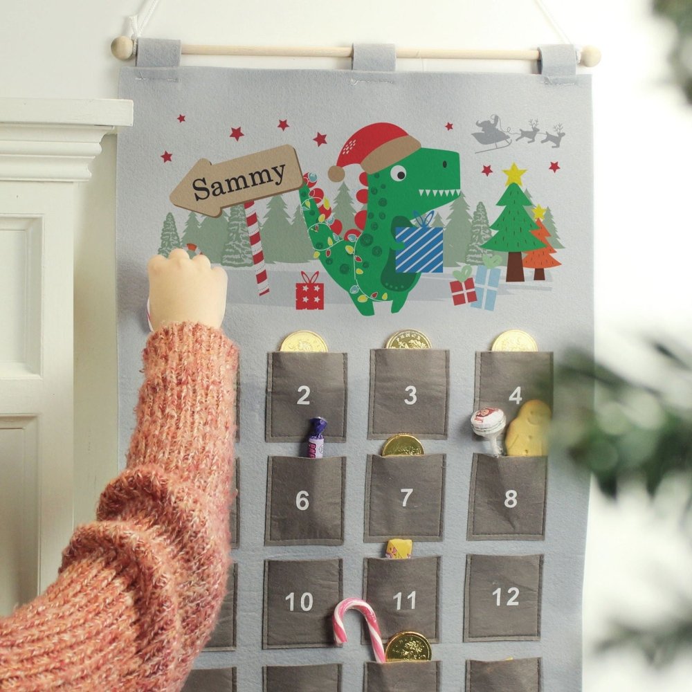 Personalised 2026 Dinosaur Advent Calendar