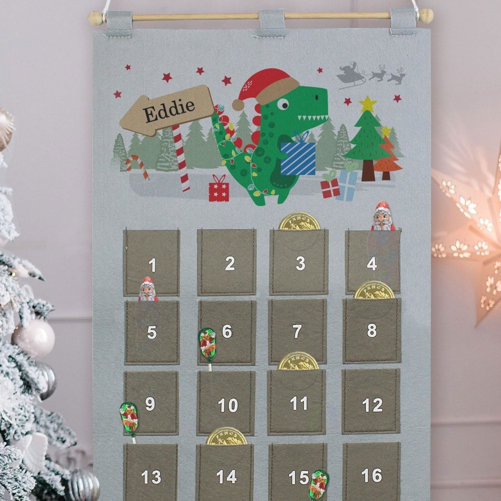 Personalised 2026 Dinosaur Advent Calendar