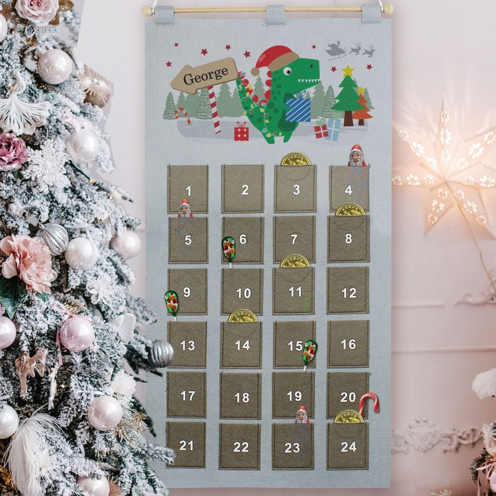 Personalised 2026 Dinosaur Advent Calendar