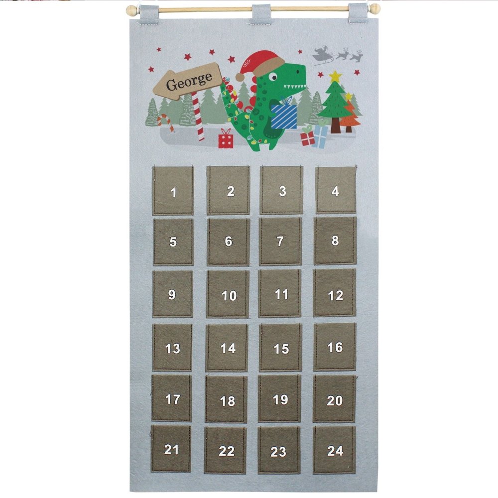 Personalised 2026 Dinosaur Advent Calendar