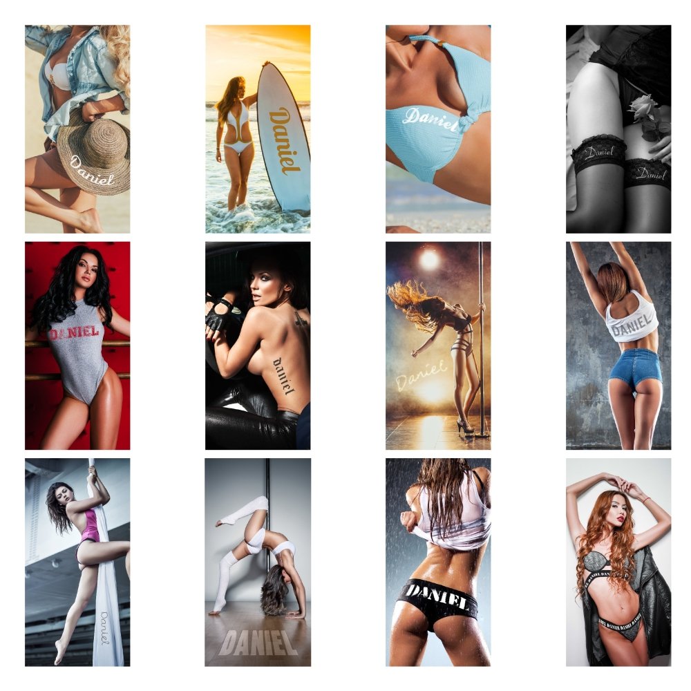 Personalised 2026 Hot Chicks Wall Calendar