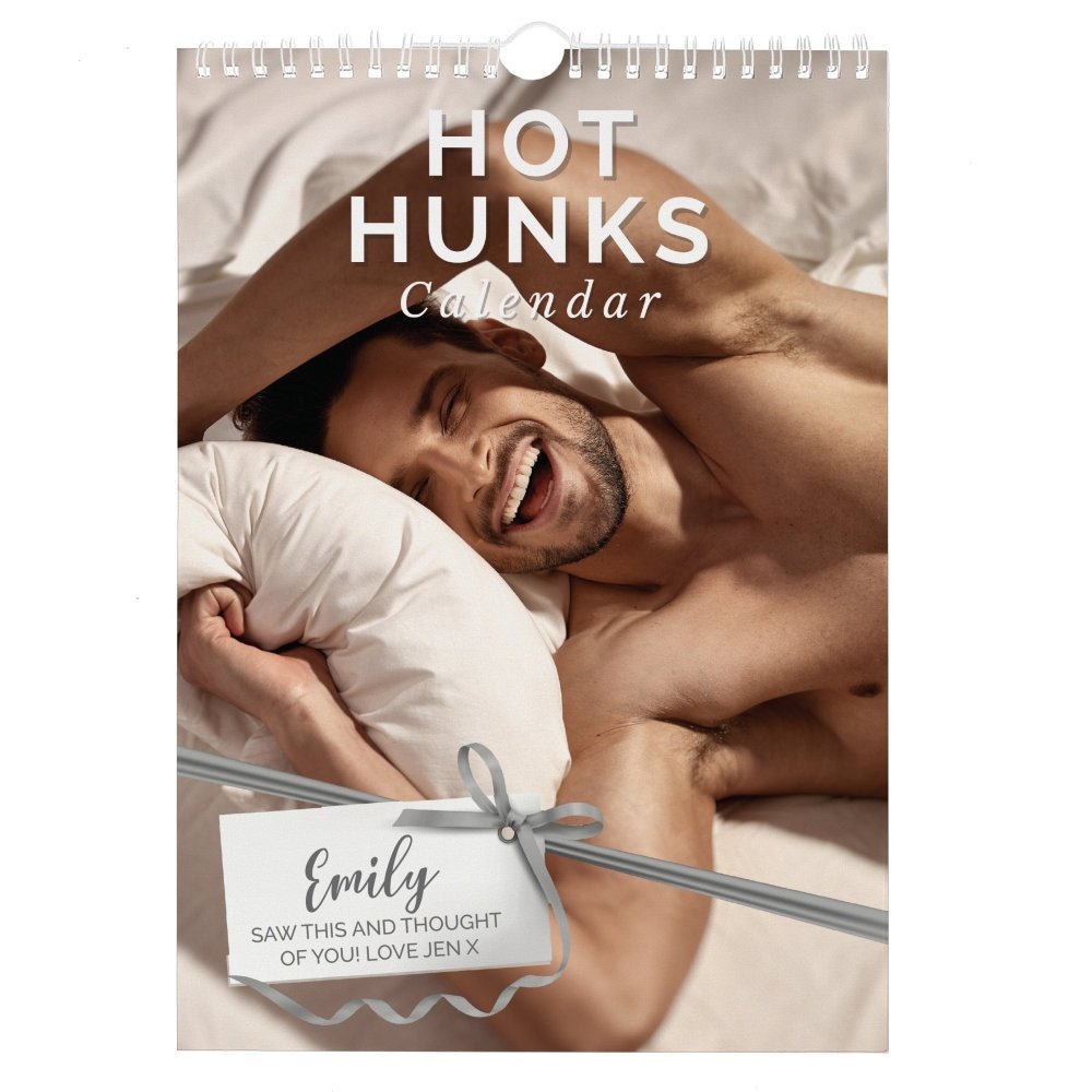 Personalised 2026 Hot Hunks A4 Calendar