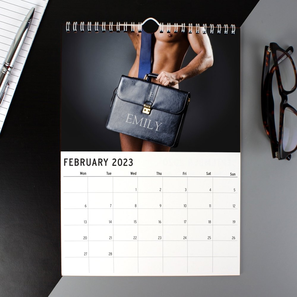 Personalised 2026 Hot Hunks A4 Calendar