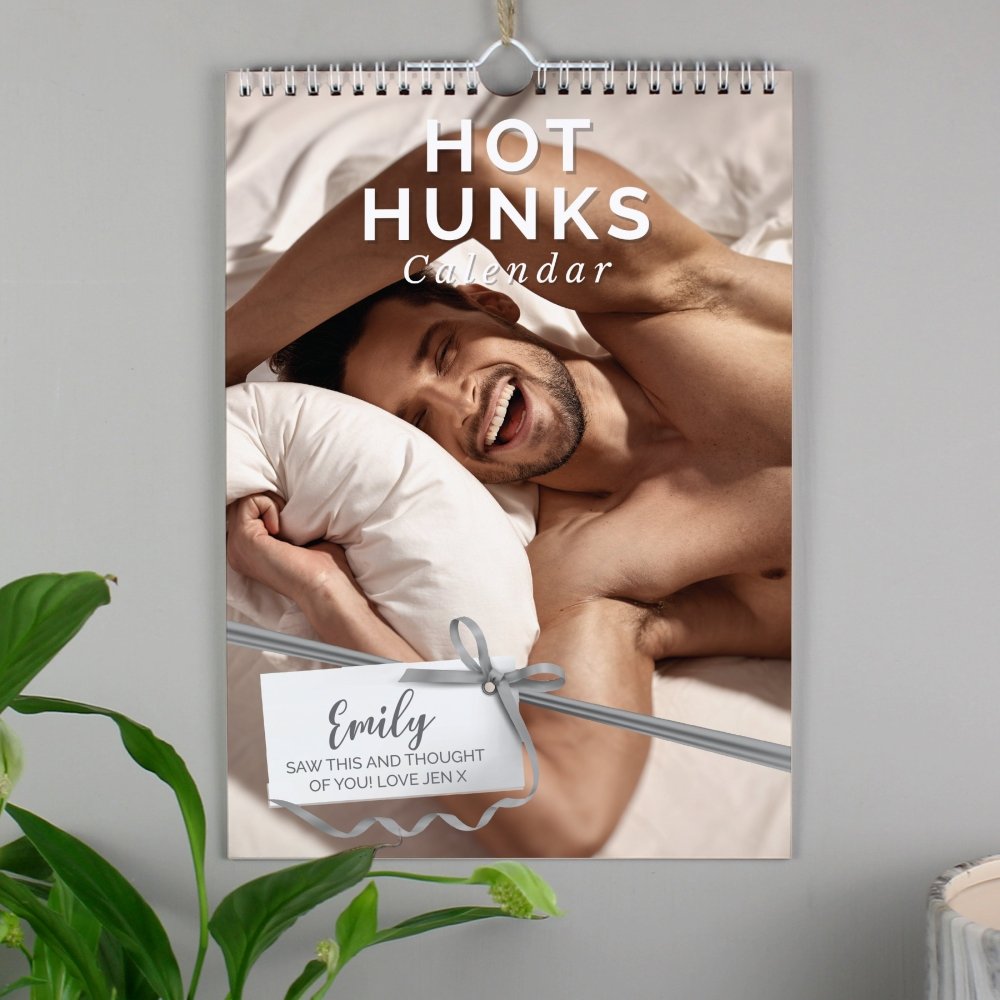 Personalised 2026 Hot Hunks A4 Calendar