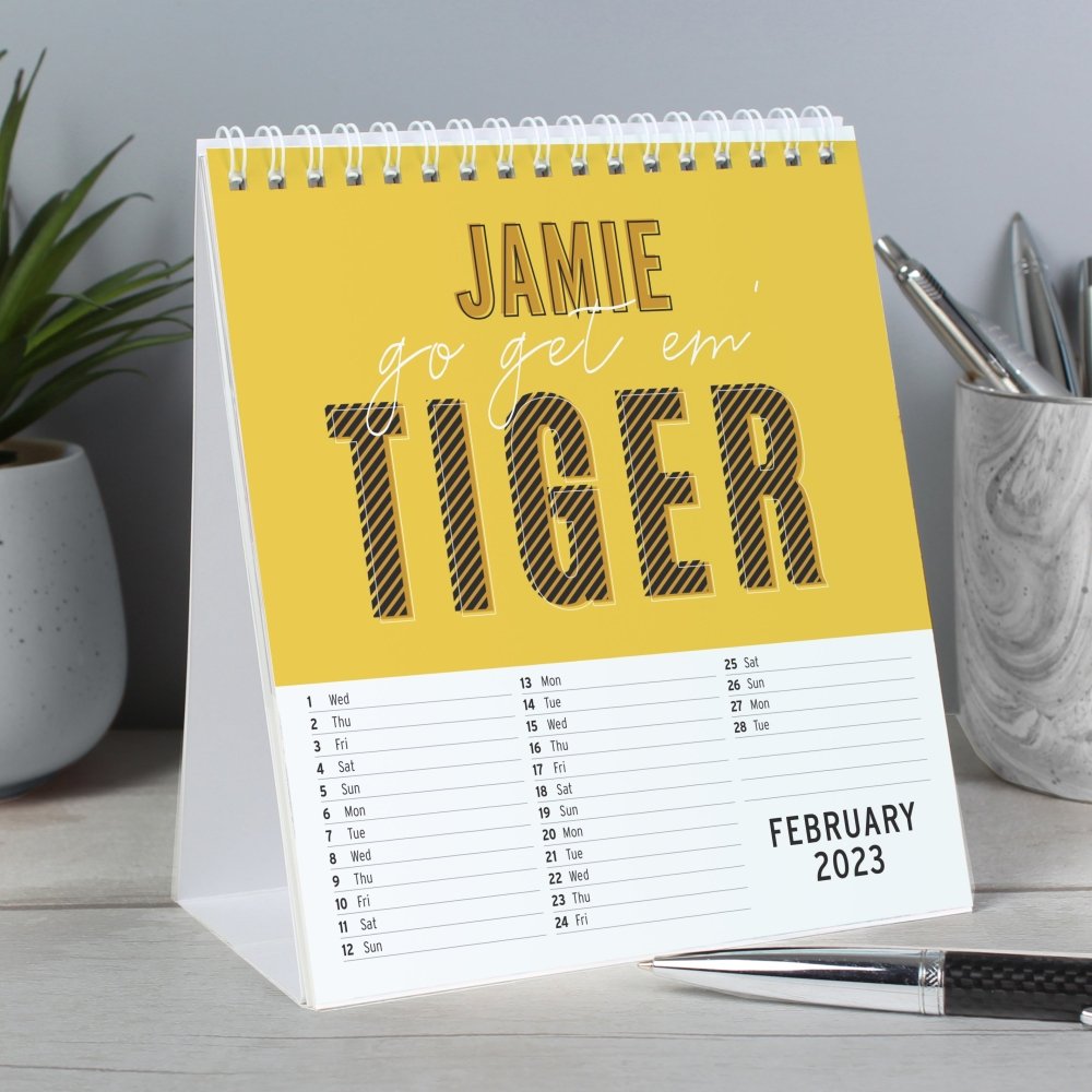 Personalised 2026 Motivational Quotes Desk Calendar