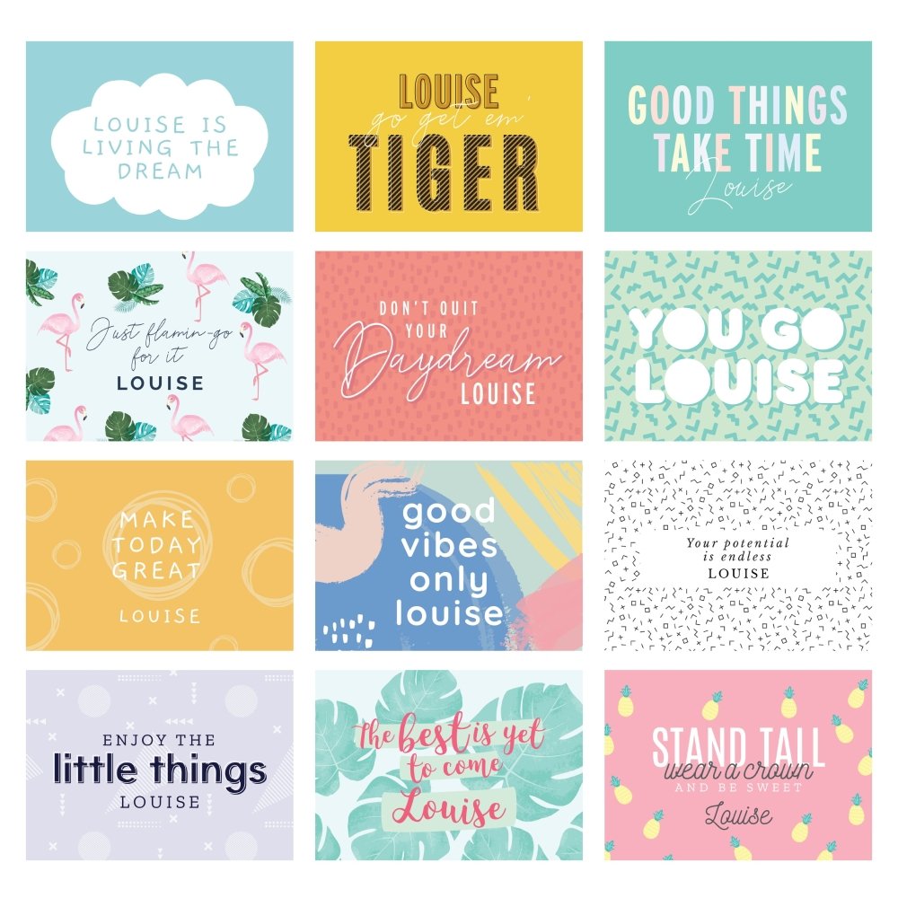 Personalised 2026 Motivational Quotes Desk Calendar