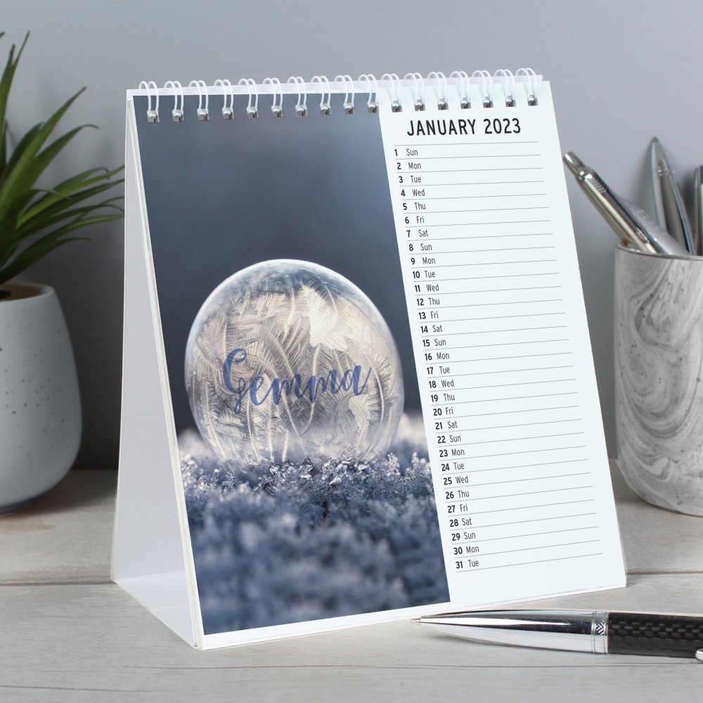 Personalised 2026 Outdoors Desk Calendar