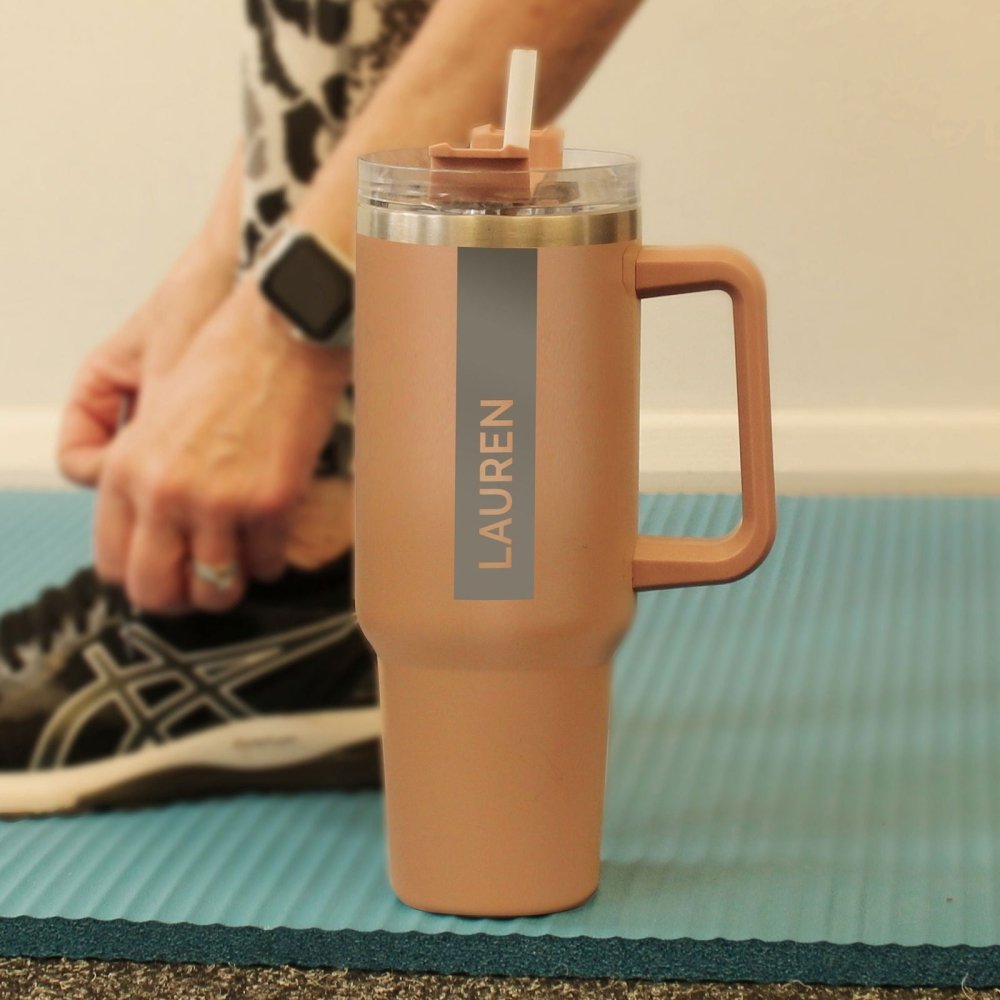 Personalised 40Oz Brown Travel Cup