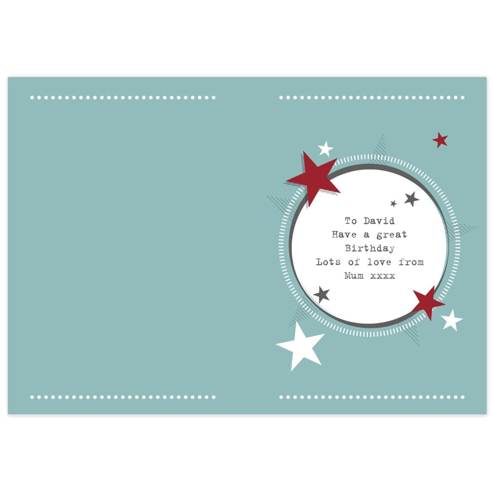 Personalised 50S Retro Card