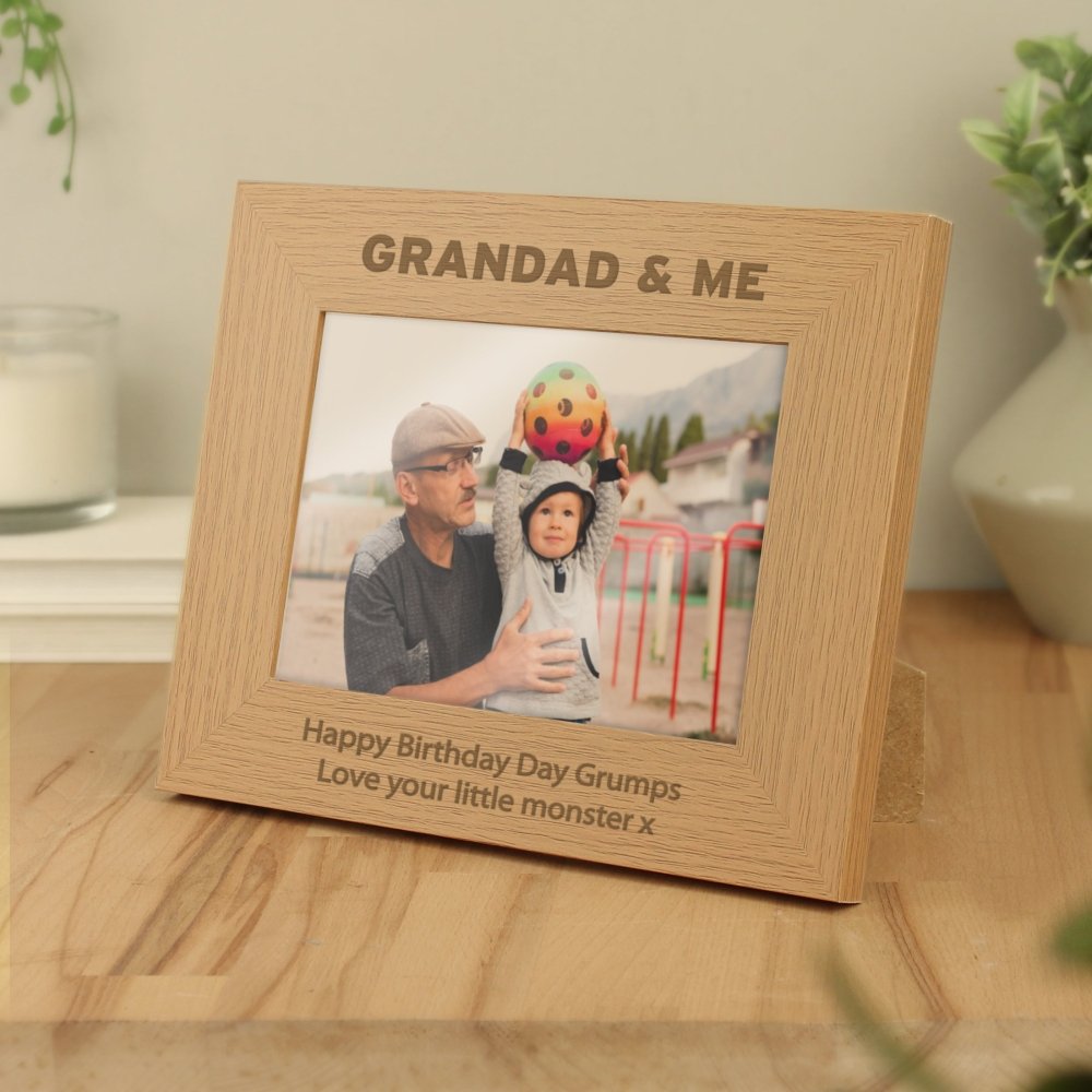 Personalised 5x7 Inch Grandad & Me Photo Frame