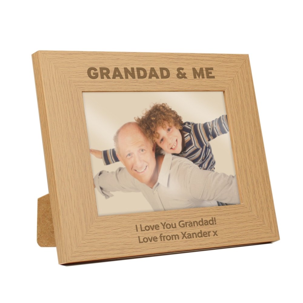 Personalised 5x7 Inch Grandad & Me Photo Frame