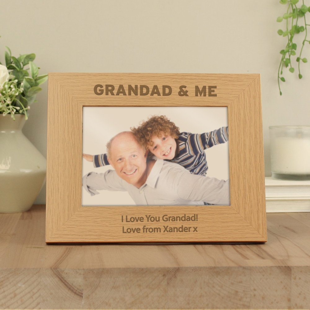 Personalised 5x7 Inch Grandad & Me Photo Frame