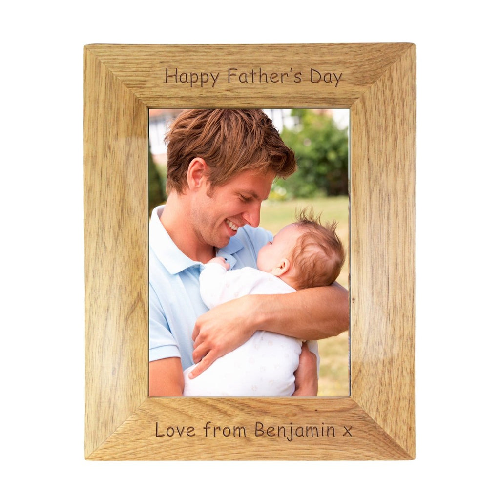 Personalised 5x7 Inch Wooden Photo Frame