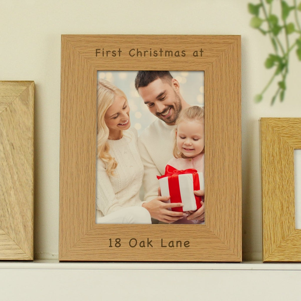 Personalised 5x7 Inch Wooden Photo Frame