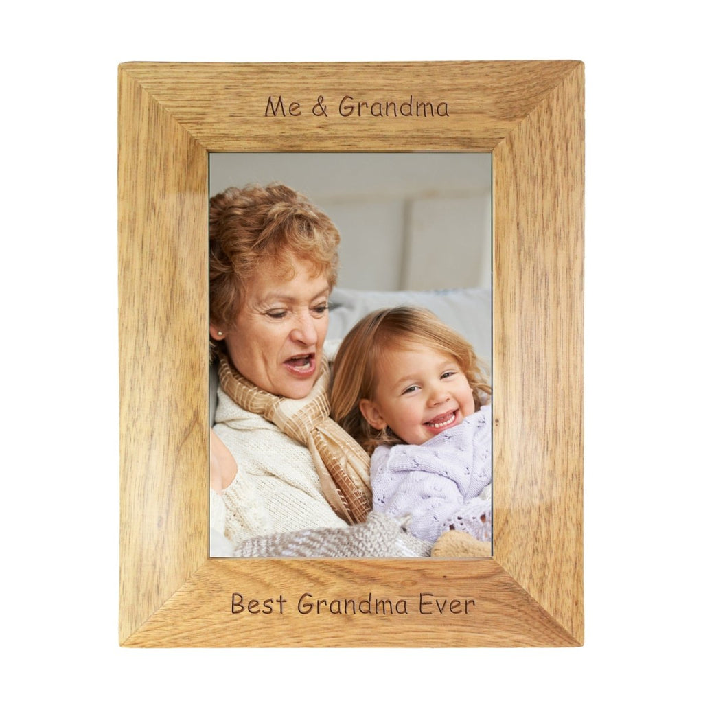 Personalised 5x7 Inch Wooden Photo Frame