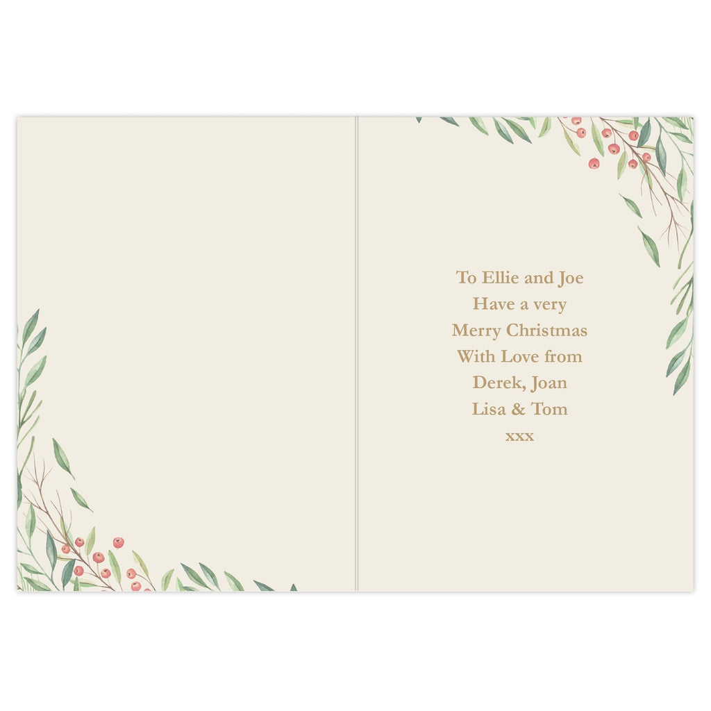 Personalised ‘Wonderful Time Of The Year’ Christmas Card