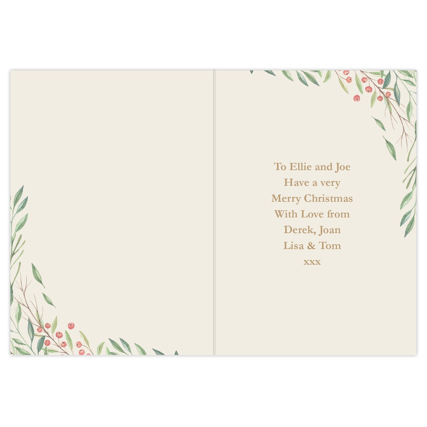 Personalised ‘Wonderful Time Of The Year’ Christmas Card