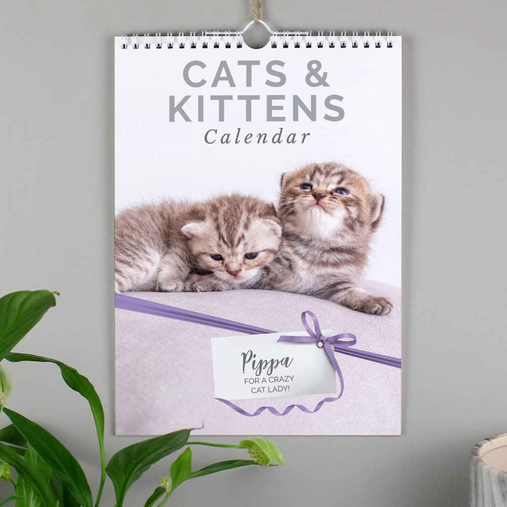 Personalised A4 Cats & Kittens 2026 Calendar