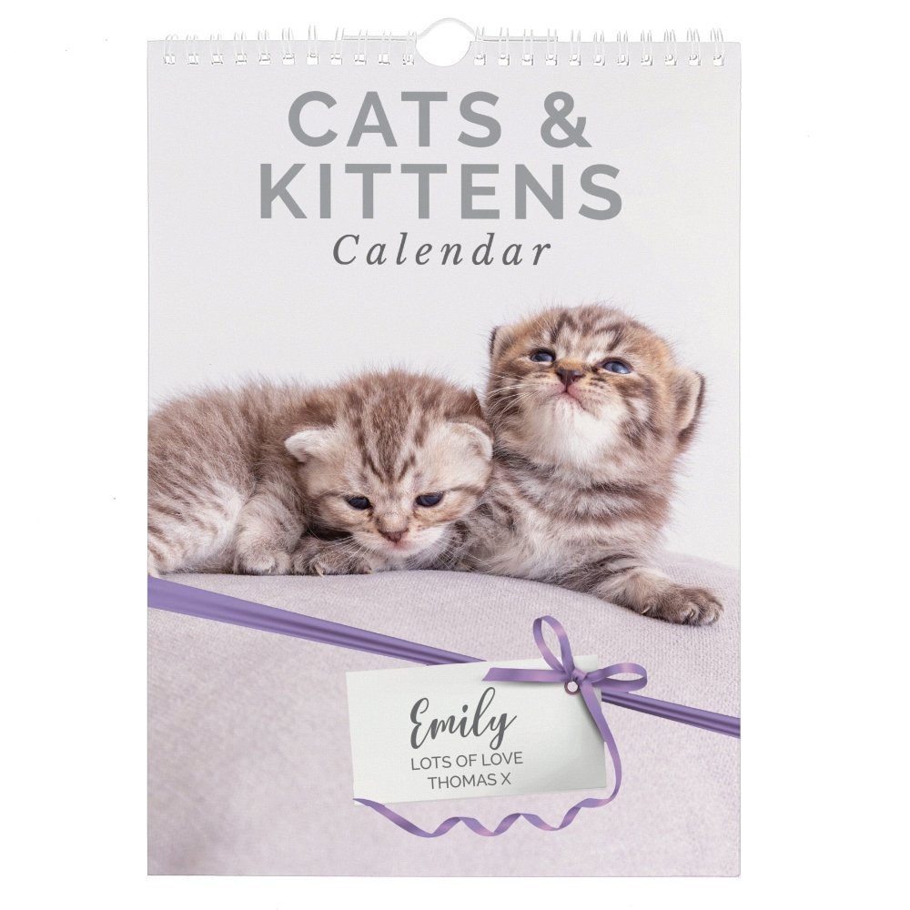 Personalised A4 Cats & Kittens 2026 Calendar