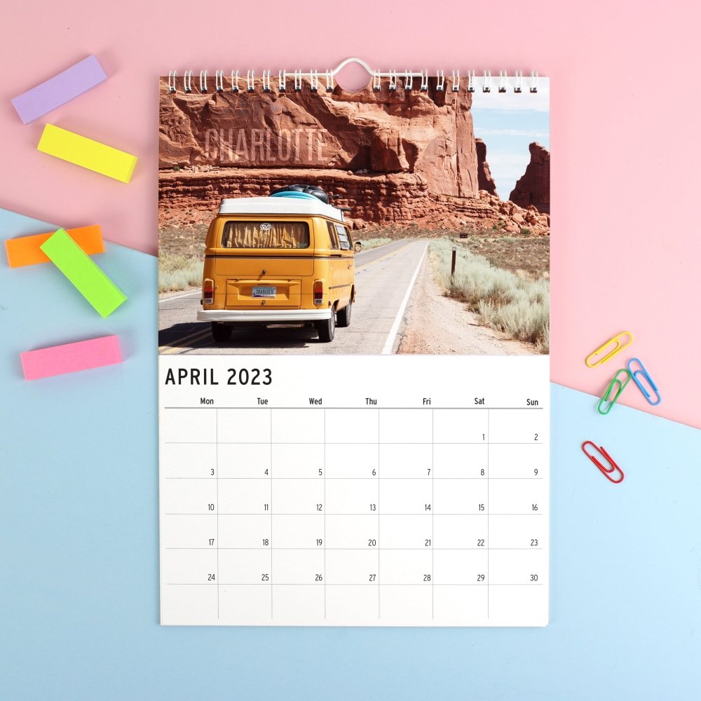Personalised A4 Great Outdoors 2026 Calendar