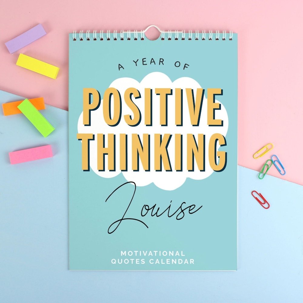 Personalised A4 Motivational Quotes 2026 Calendar