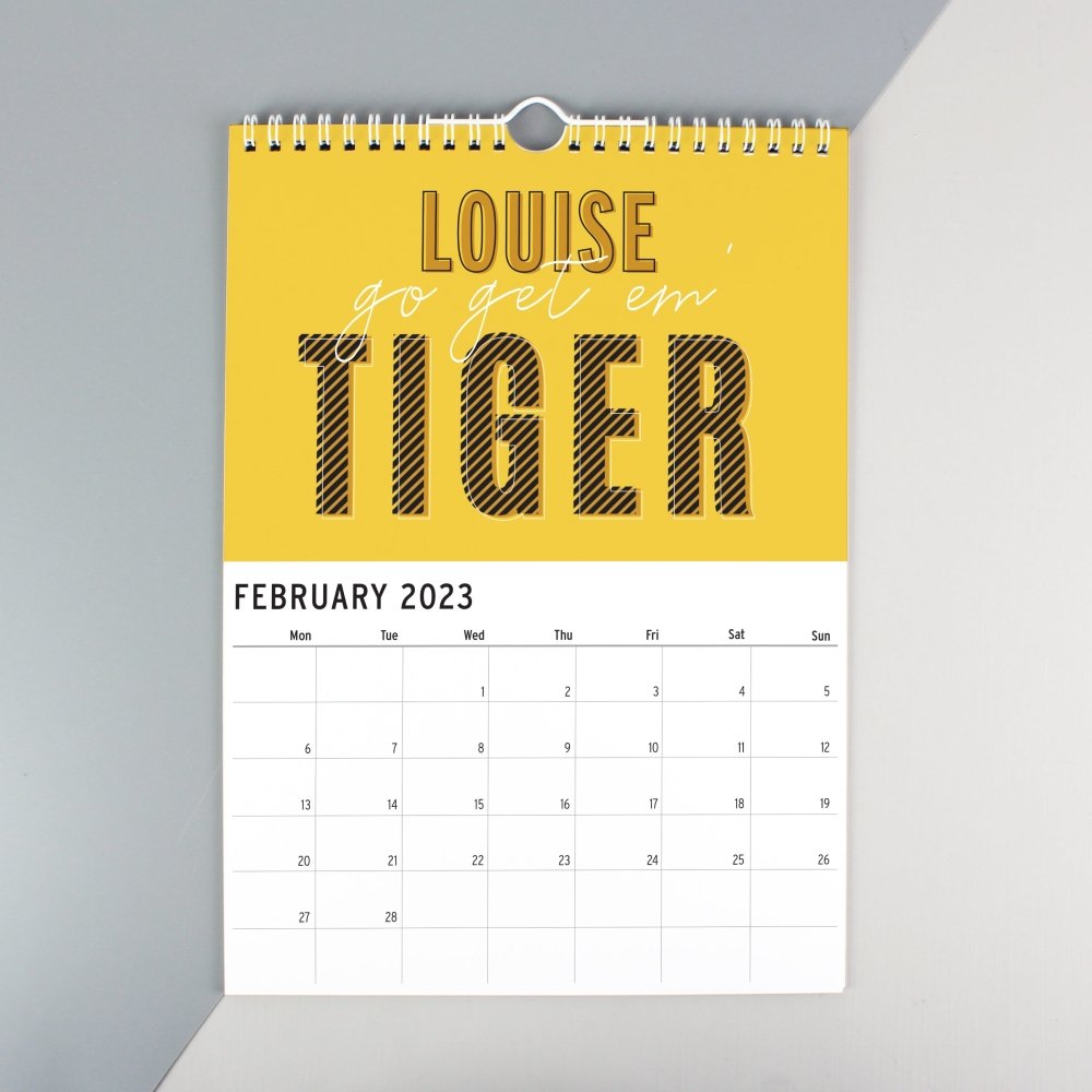 Personalised A4 Motivational Quotes 2026 Calendar