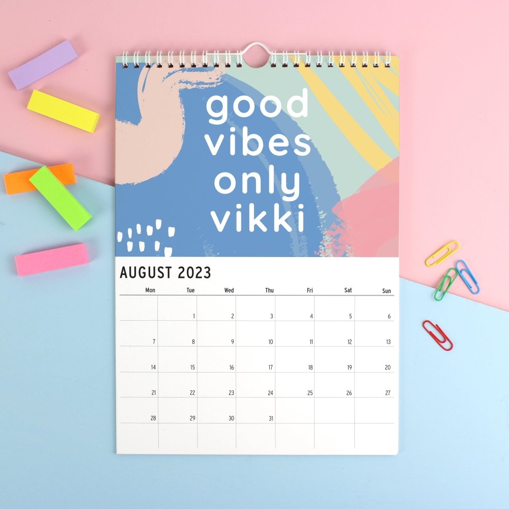 Personalised A4 Motivational Quotes 2026 Calendar