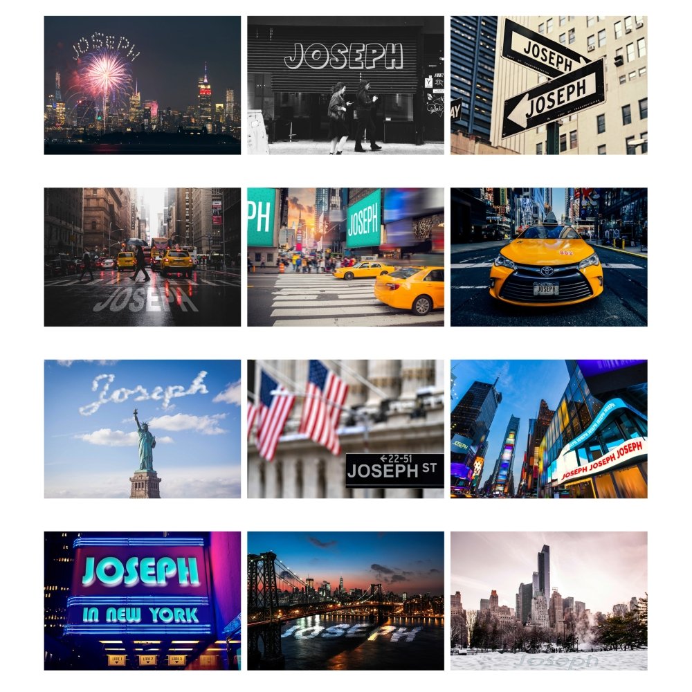 Personalised A4 New York 2026 Calendar