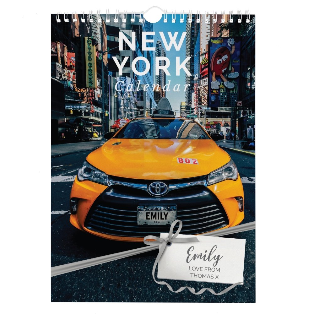 Personalised A4 New York 2026 Calendar