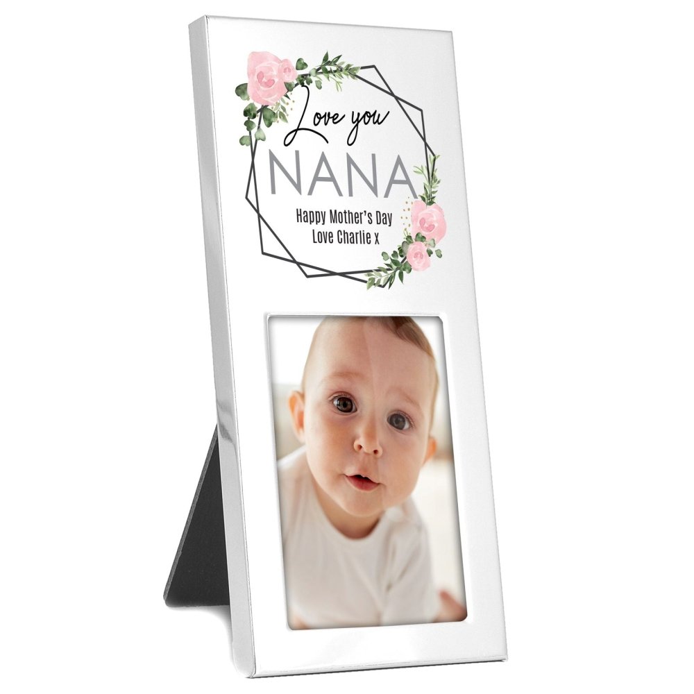 Personalised Abstract Rose 2x3 Inch Photo Frame