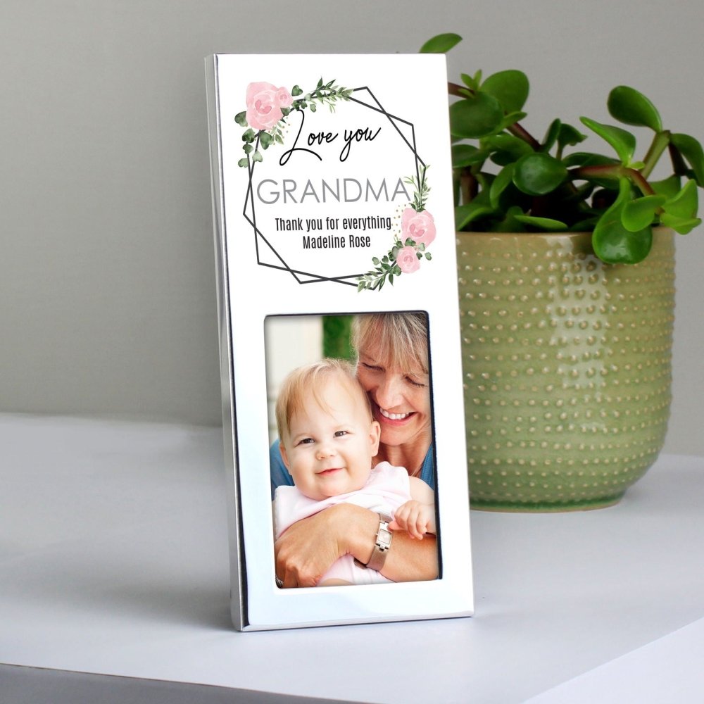 Personalised Abstract Rose 2x3 Inch Photo Frame