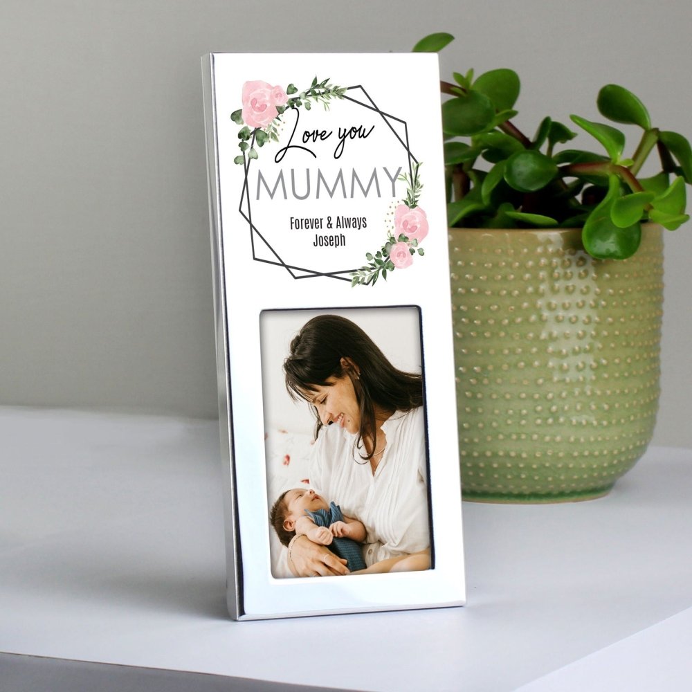 Personalised Abstract Rose 2x3 Inch Photo Frame