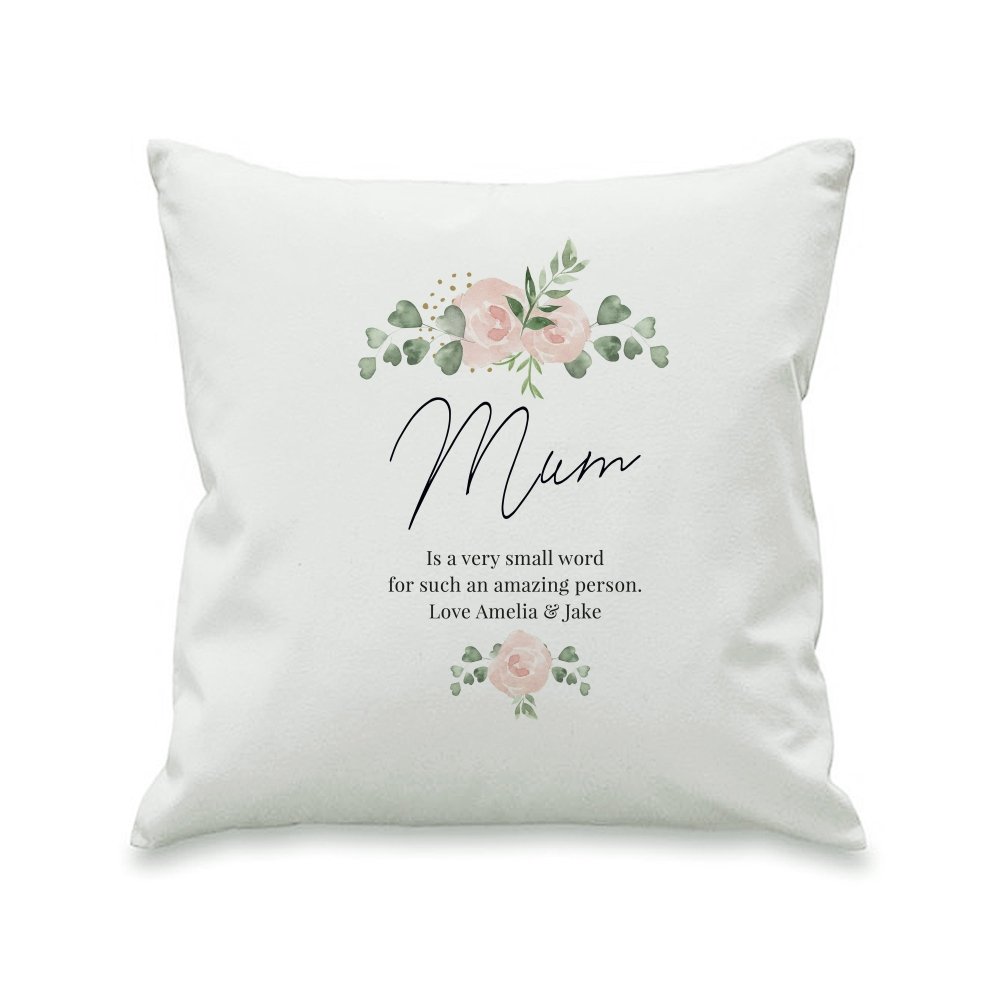 Personalised Abstract Rose Cream Cushion Cover