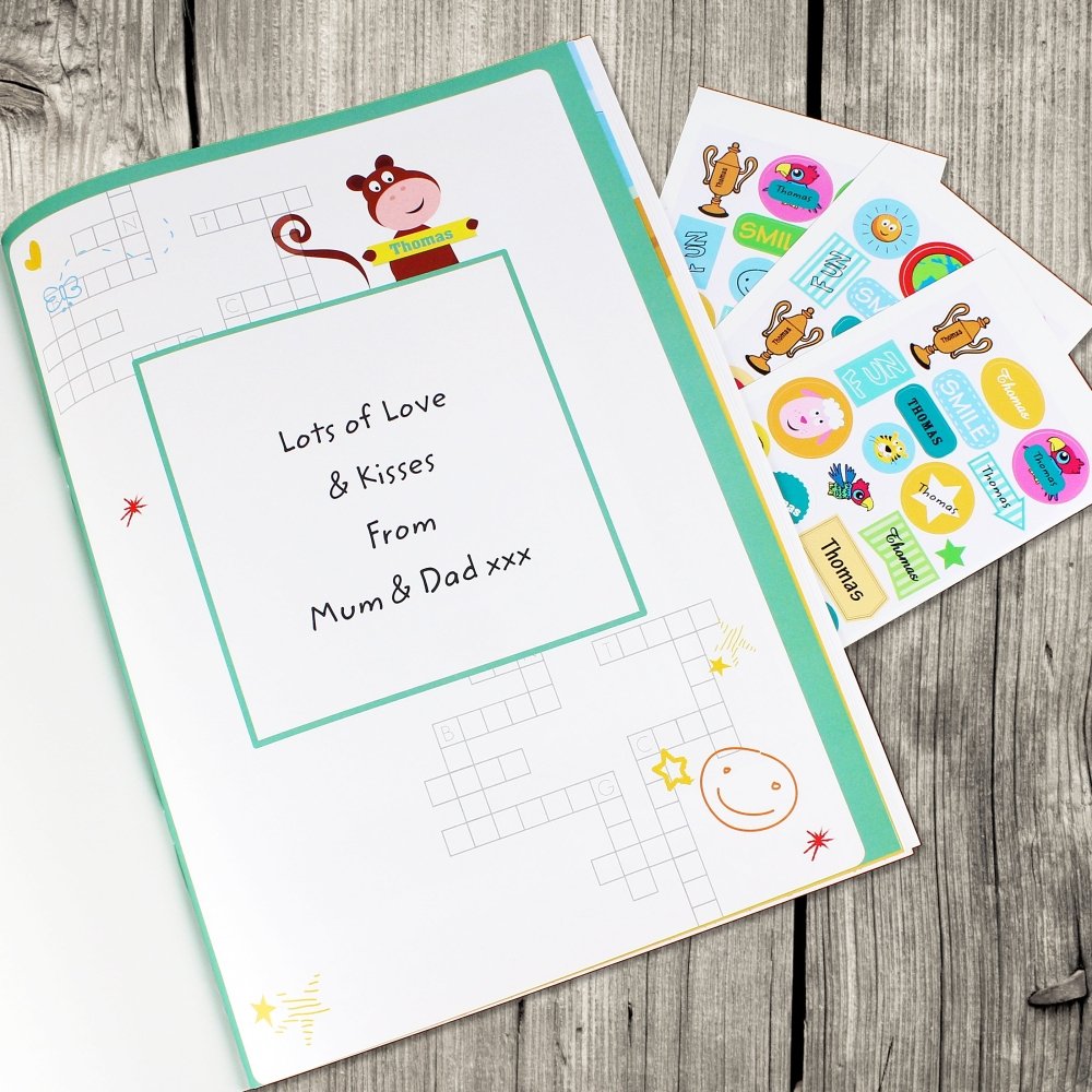 Personalised Activity Book With Stickers