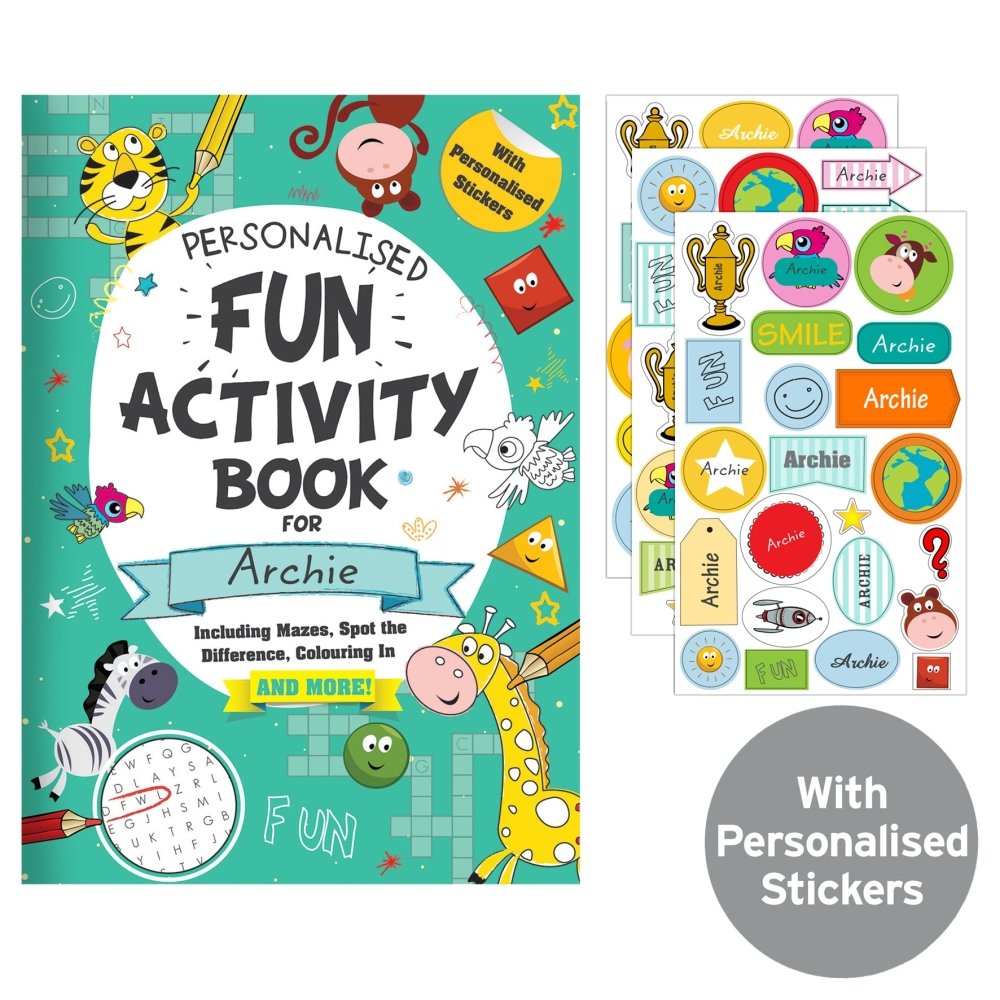 Personalised Activity Book With Stickers