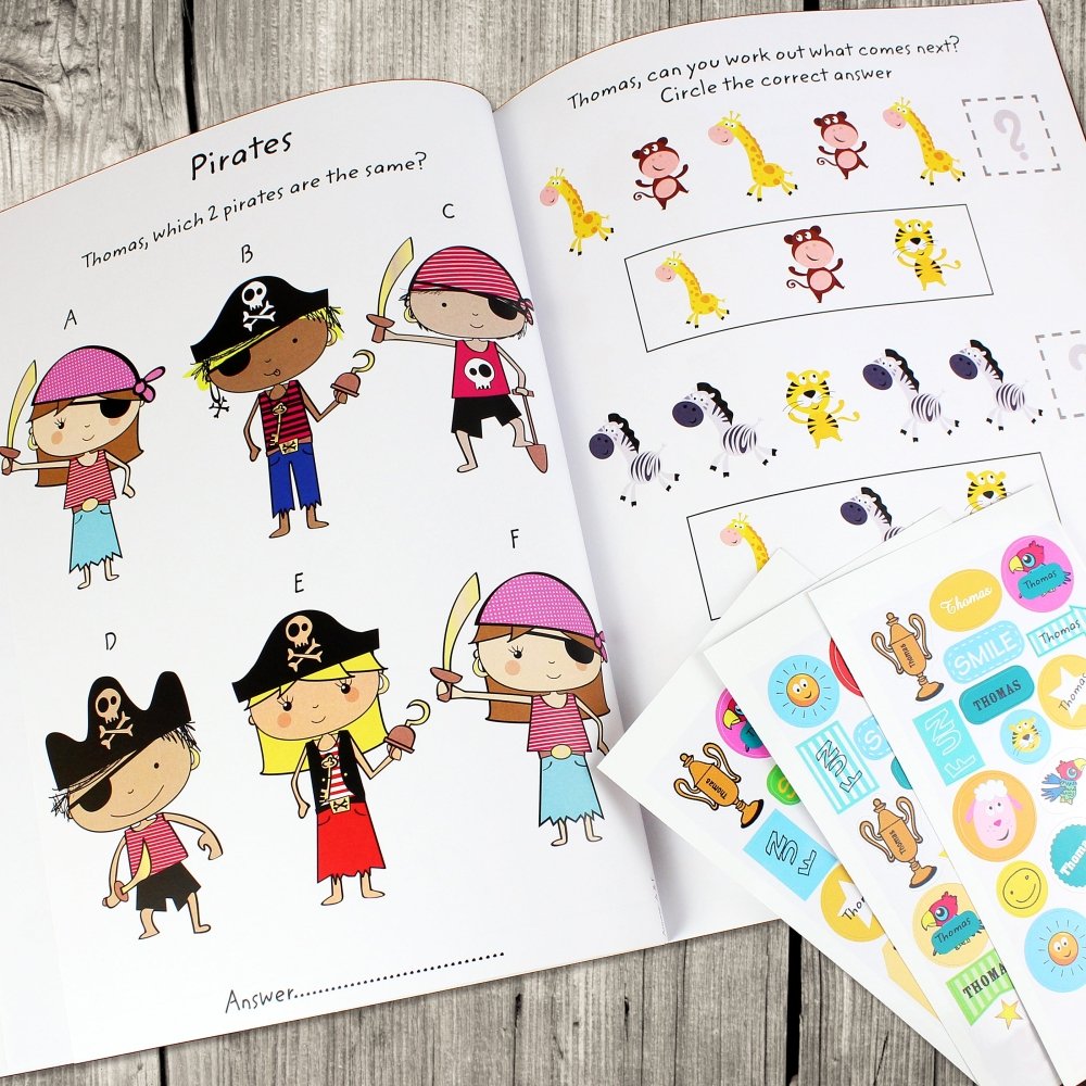 Personalised Activity Book With Stickers