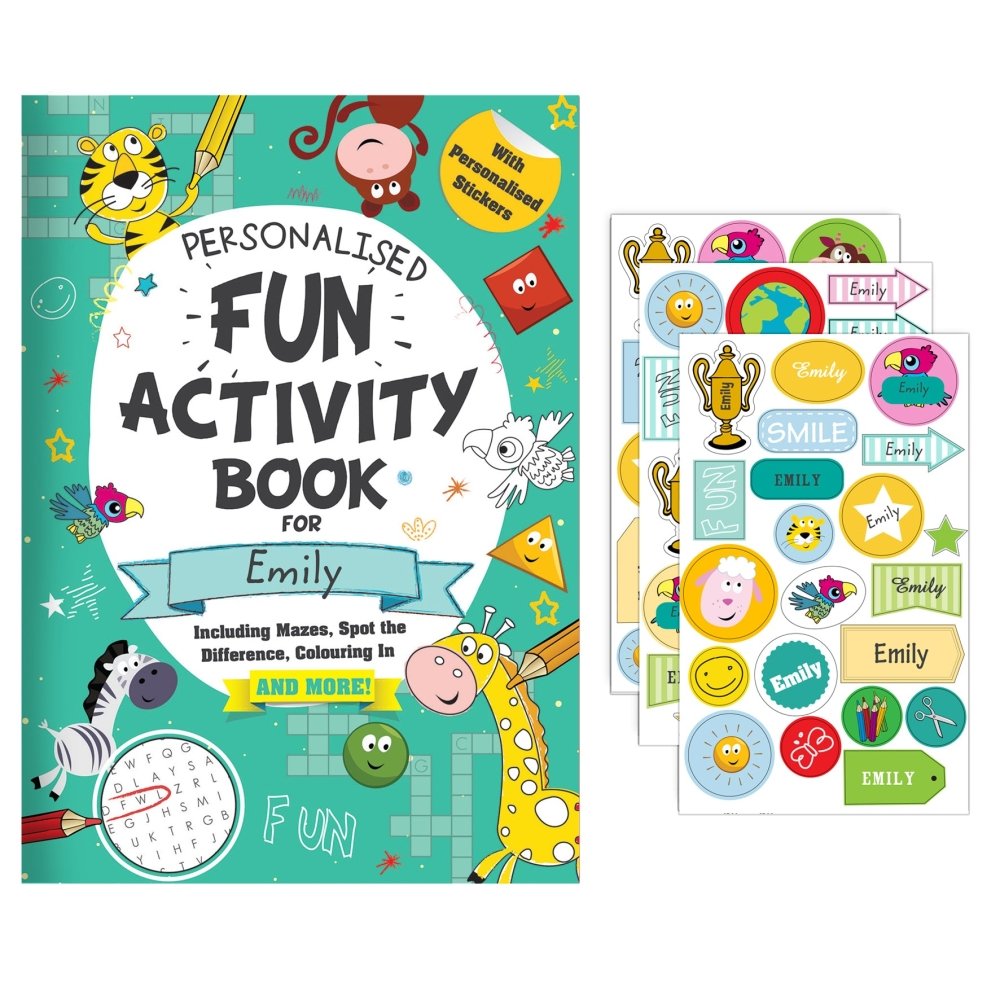 Personalised Activity Book With Stickers