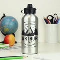 Personalised Adventure Silver Drinks Bottle