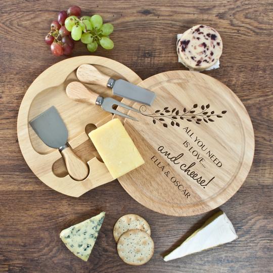 Personalised Personalised All You Need Is Love Round Cheese Board