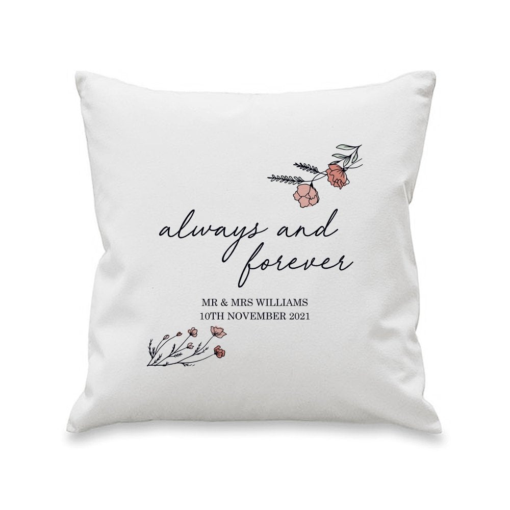 Personalised Always And Forever Cushion