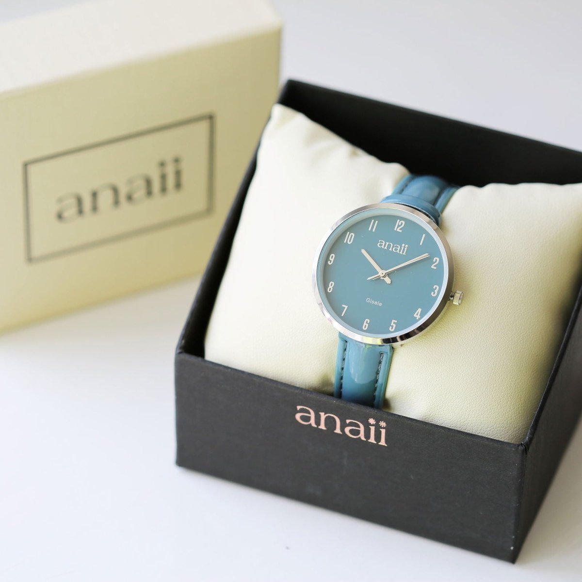 Personalised Womens Anaii Watch Handwriting Engraved In Jupiter Teal