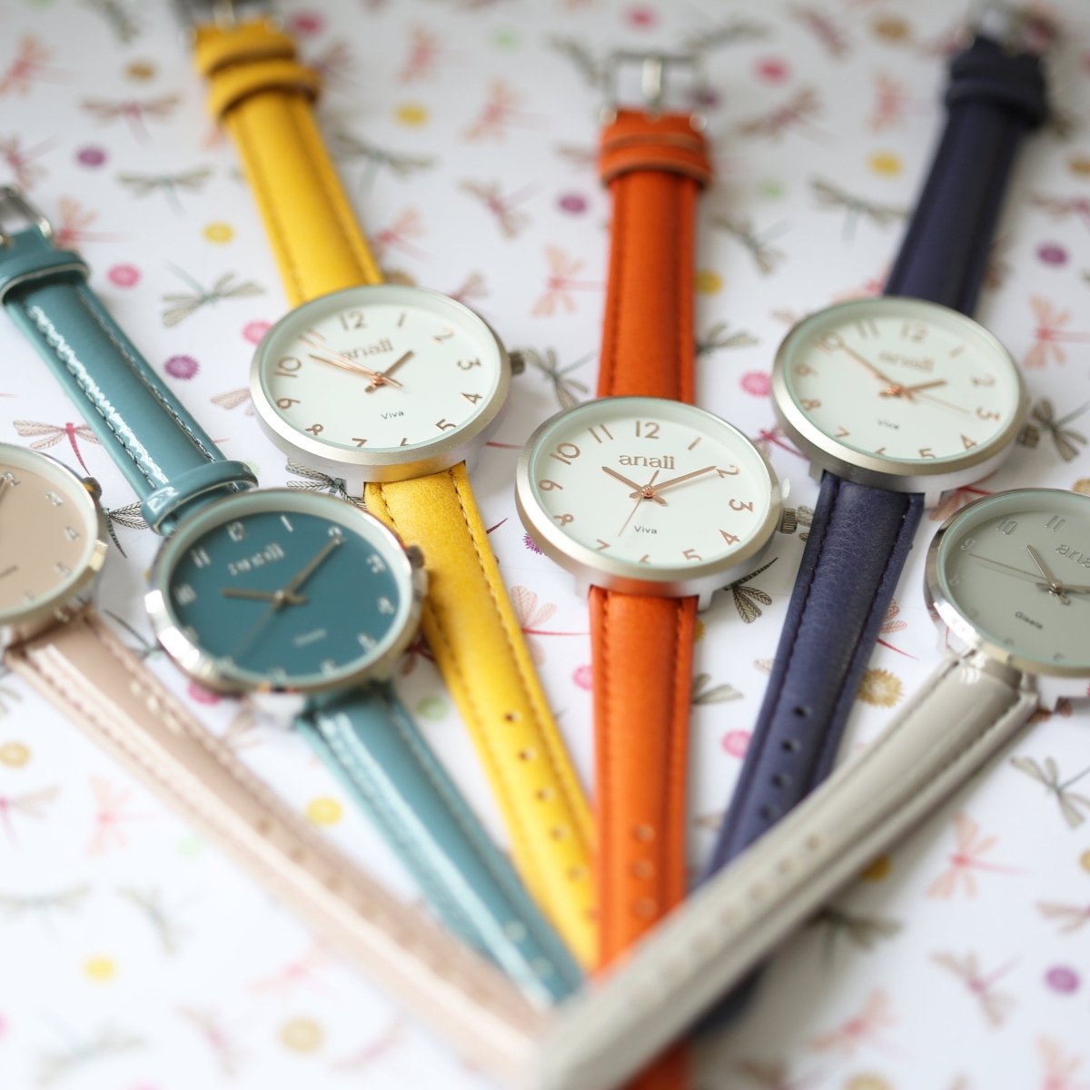 Personalised Anaii Watch Handwriting Engraving Blush Red